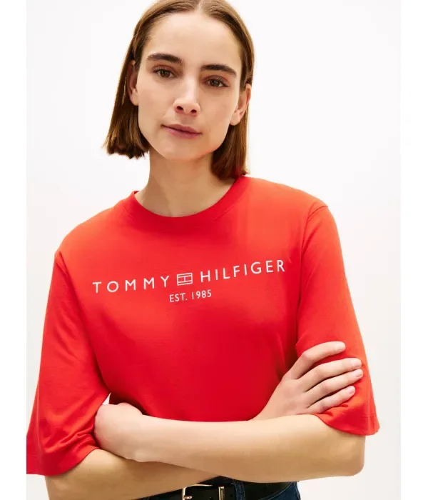 Футболка loose fit Tommy Hilfiger, красный — фото 4
