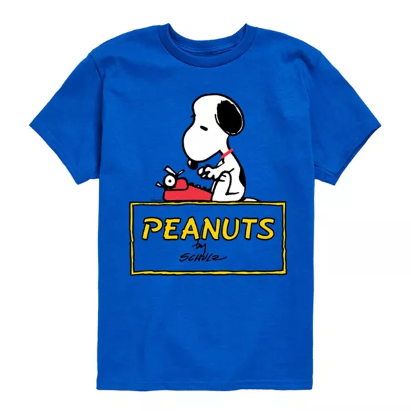 

Футболка с принтом «Peathnuts Snoopy» для мальчиков 8-20 лет Licensed Character, синий