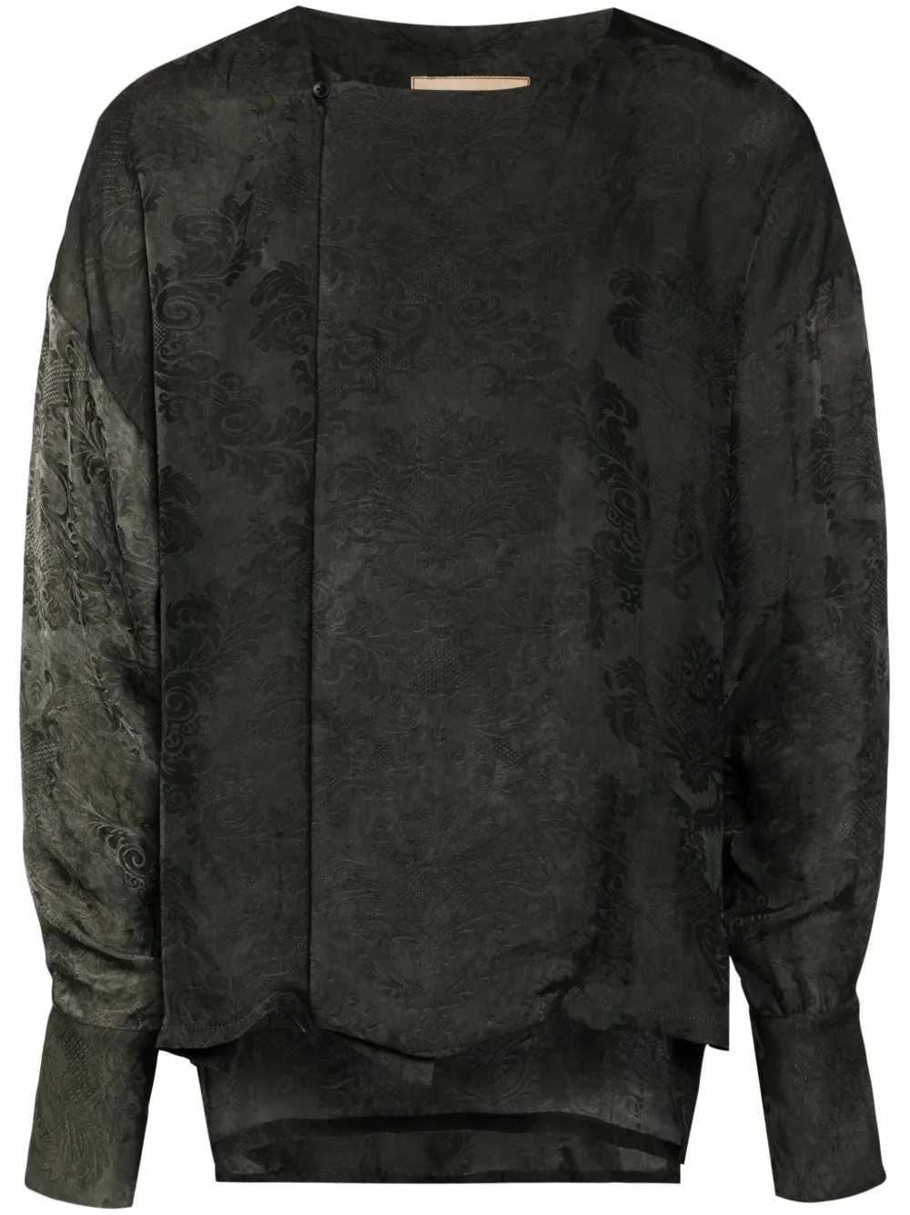 

Жаккардовая рубашка с узором Uma Wang, зеленый