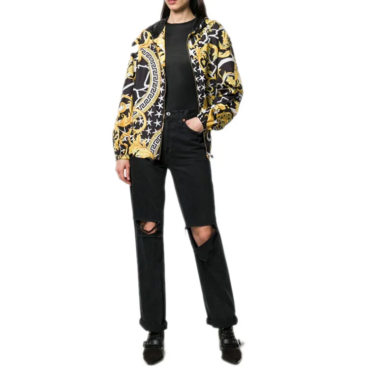 VERSACE Куртка Women's Black Hooded Moderate Others — фото 4