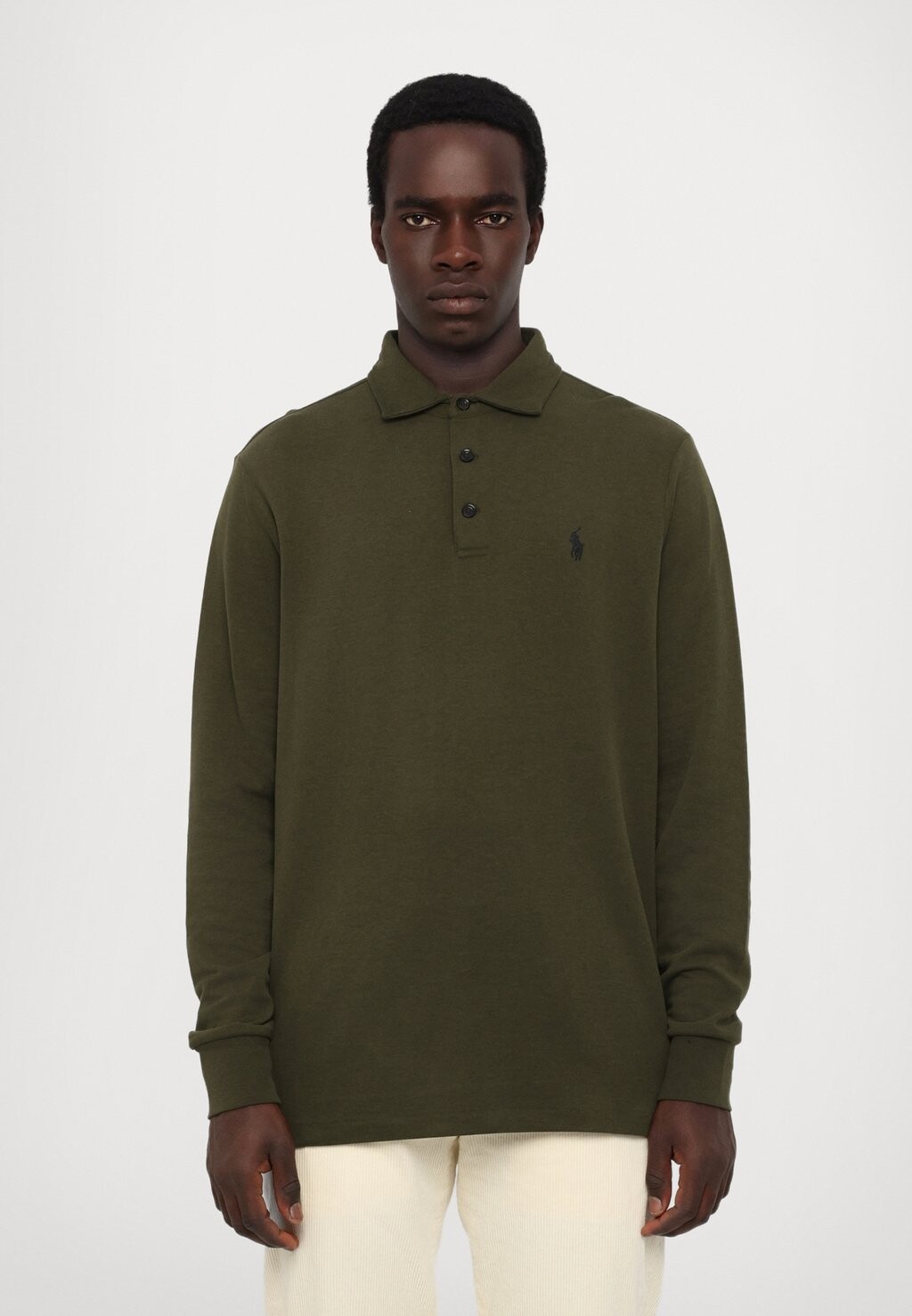 

Топ с длинными рукавами LONG SLEEVE Polo Ralph Lauren, оливковый