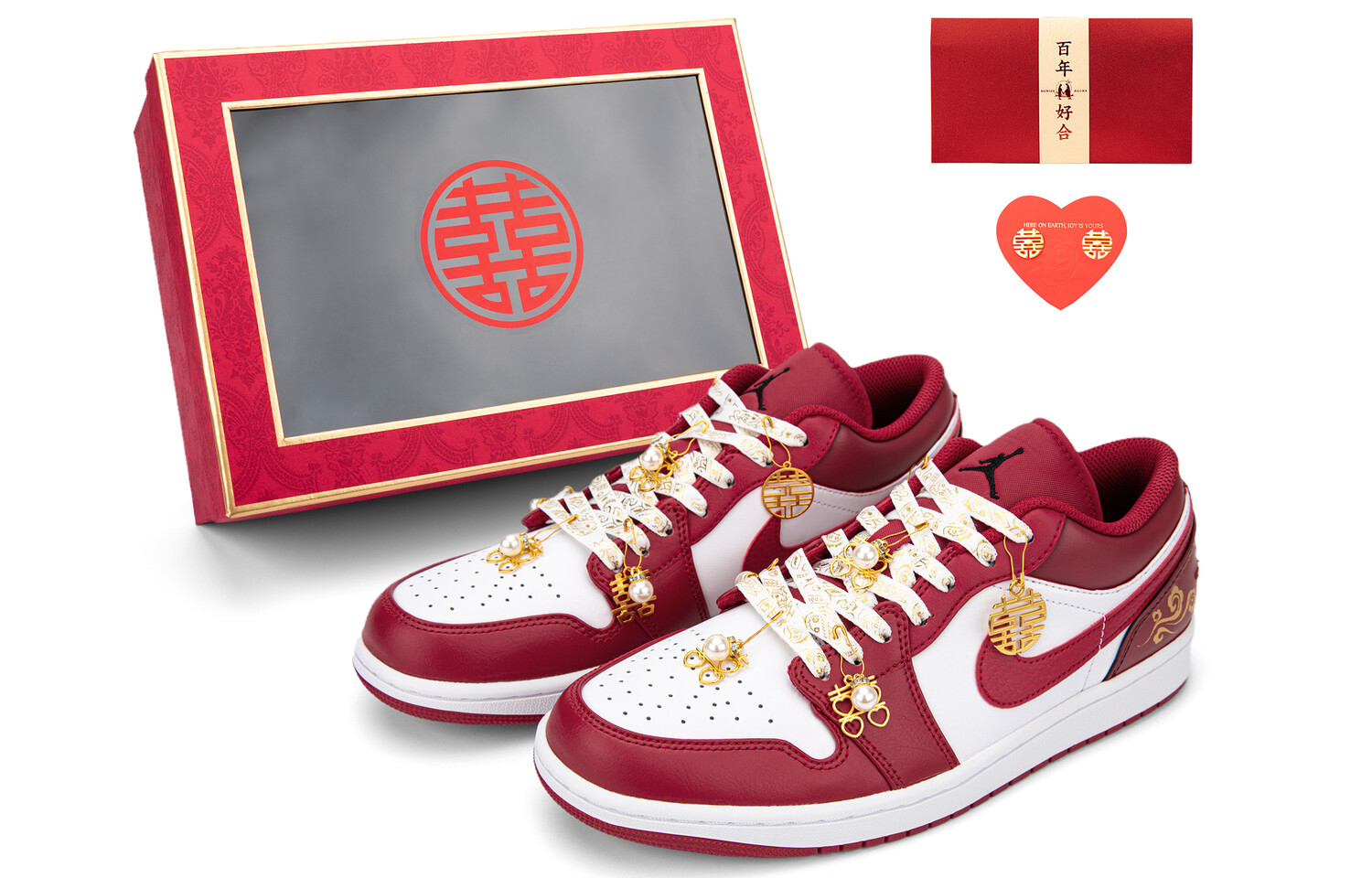 

Кроссовки Air JORDAN 1 Vintage Basketball Shoes Men Low-Top Black White Red