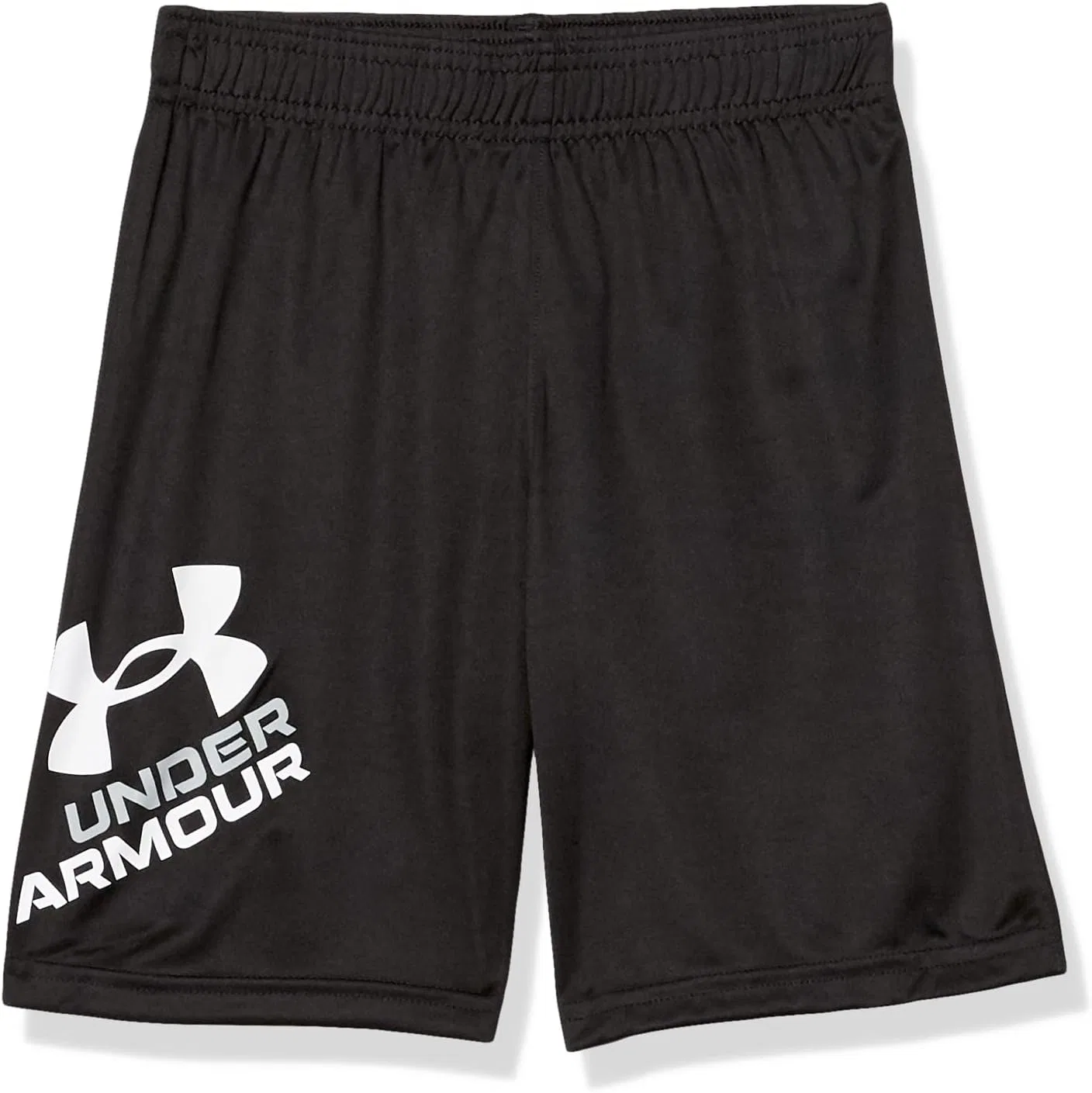 Детские шорты Under Armour Performance Tech с эластичным поясом, легкие и быстросохнущие, Symbol Black/White
