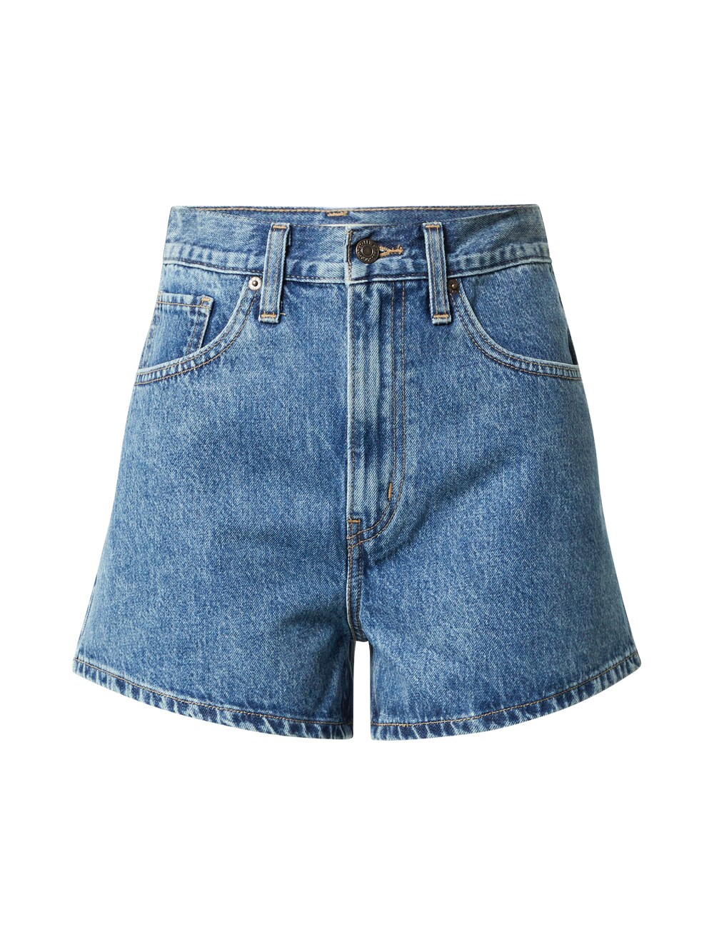 

Обычные джинсы LEVIS HIGH WAISTED MOM SHORT MED INDIGO - FLAT FINISH, синий