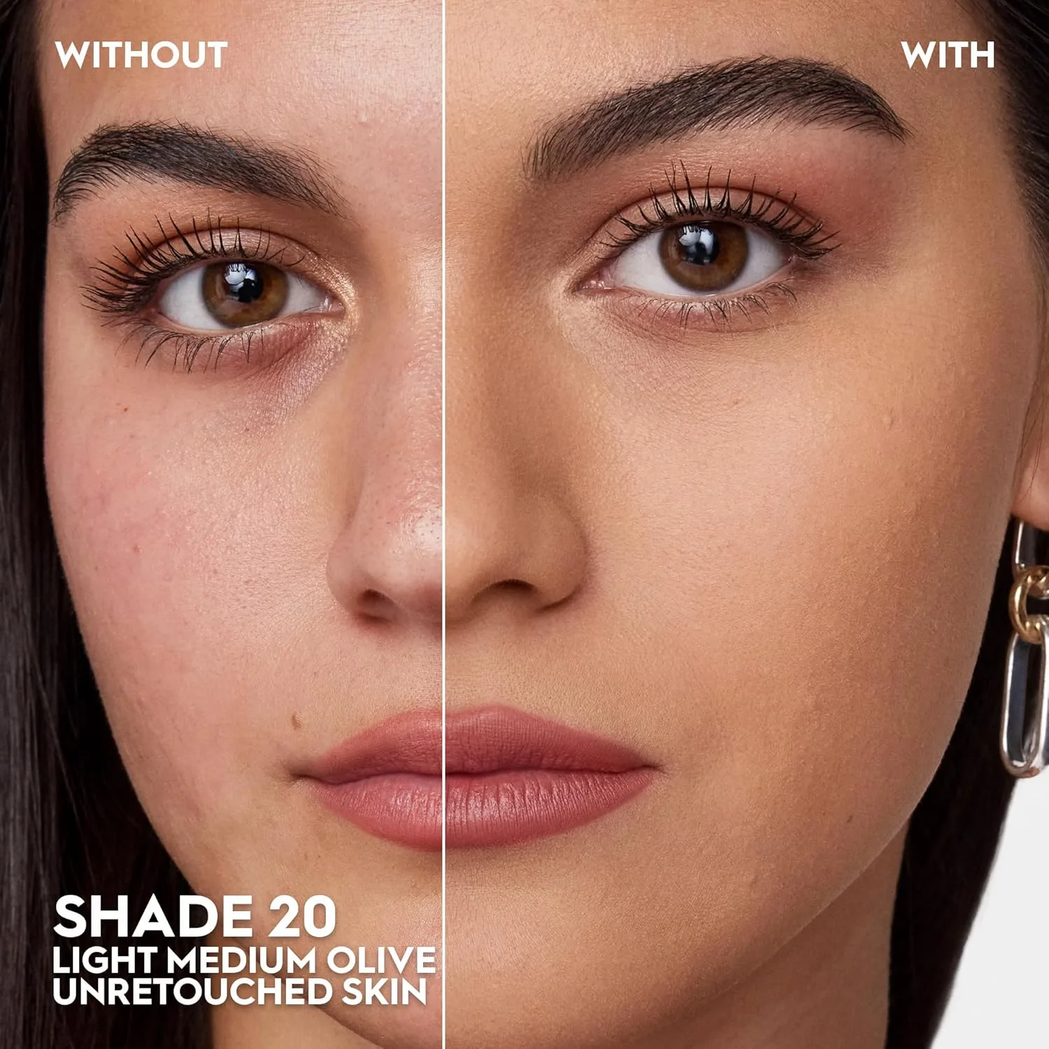 Urban Decay Face Bond Waterproof Foundation, среднее покрытие, натуральный матовый финиш, 3% ниацинамид, самозастывающая, стойкая к переносу, водостойкая, выравнивает кожу - 30 мл 29,6 мл, Shade 20 (medium olive) — фото 2