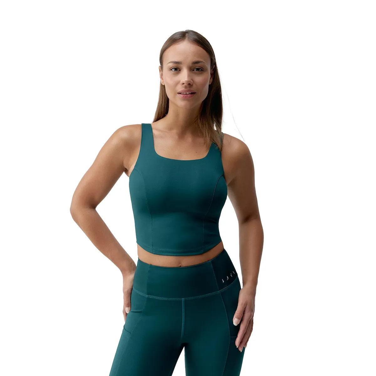 

Женский спортивный топ Godo Born Living Yoga, бирюзовый