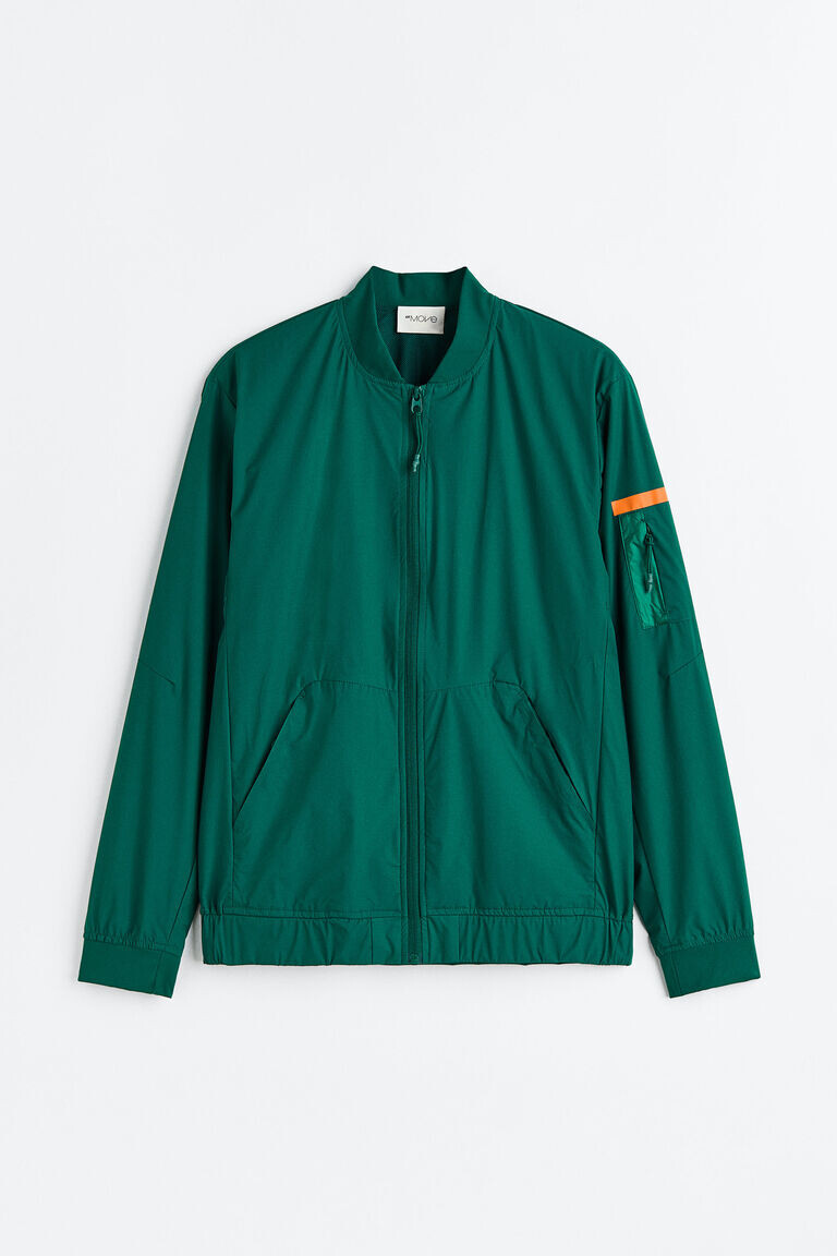 

Водоотталкивающая куртка для бега H&M, зеленый