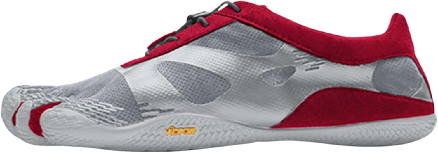 

Мужские кроссовки Vibram FiveFingers KSO EVO | Босоногие кроссовки для кросс-тренинга для равновесия и стабильности, серый/красный