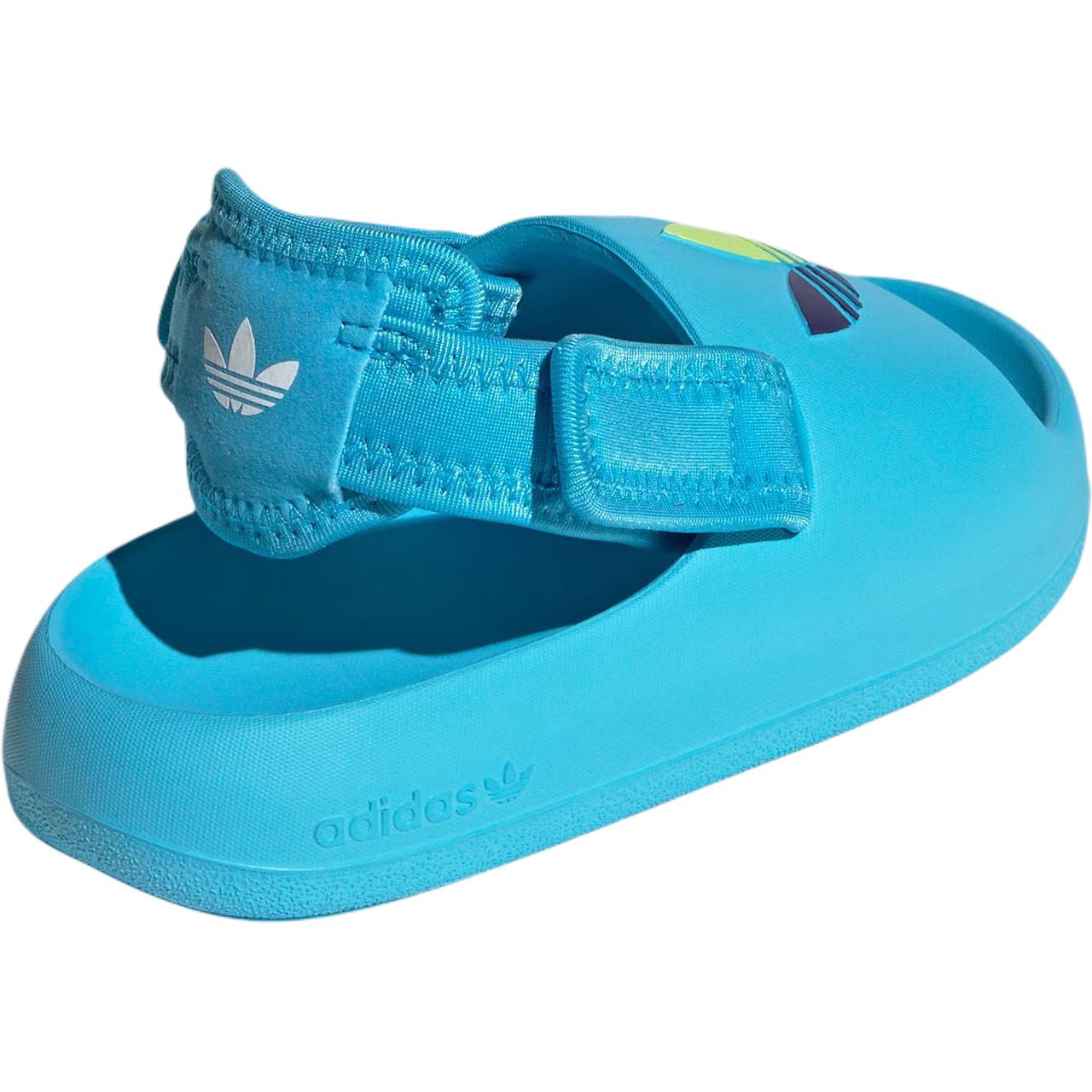 Детские сандалии ADIFOM ADILETTE Low Top Adidas Originals, синий/белый/желтый — фото 4