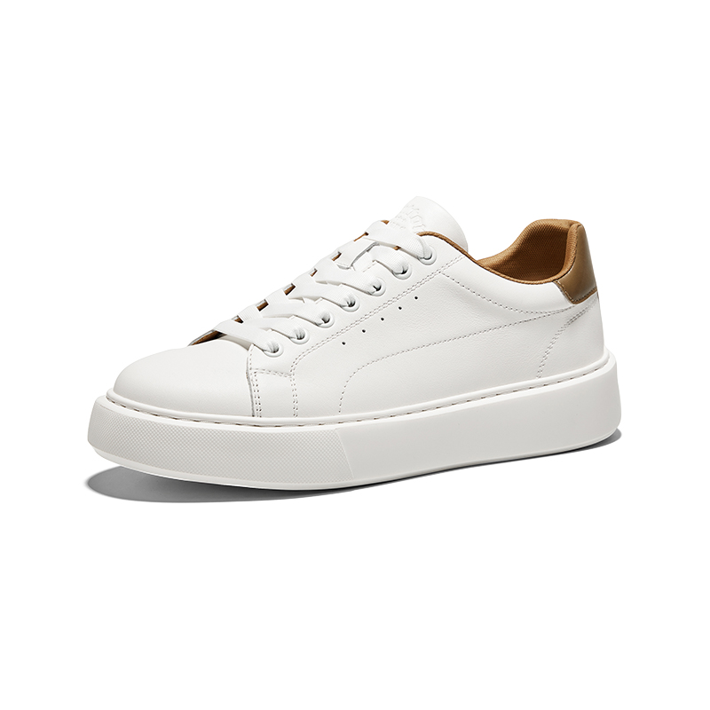 

Hautton Jeans Мужские скейтерские кроссовки White Brown - White Brown с парой носков в комплекте, цвет White Brown+Comes with 1 Pair of Socks