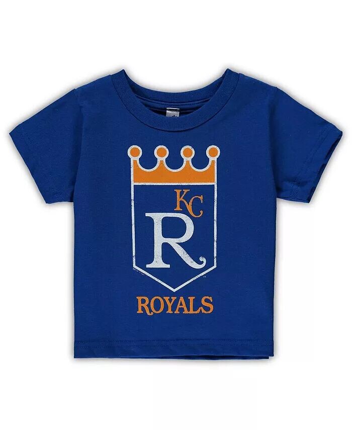 

Футболка с капюшоном Royal Kansas City Royals Cooperstown Collection для мальчиков и девочек для малышей Soft As A Grape