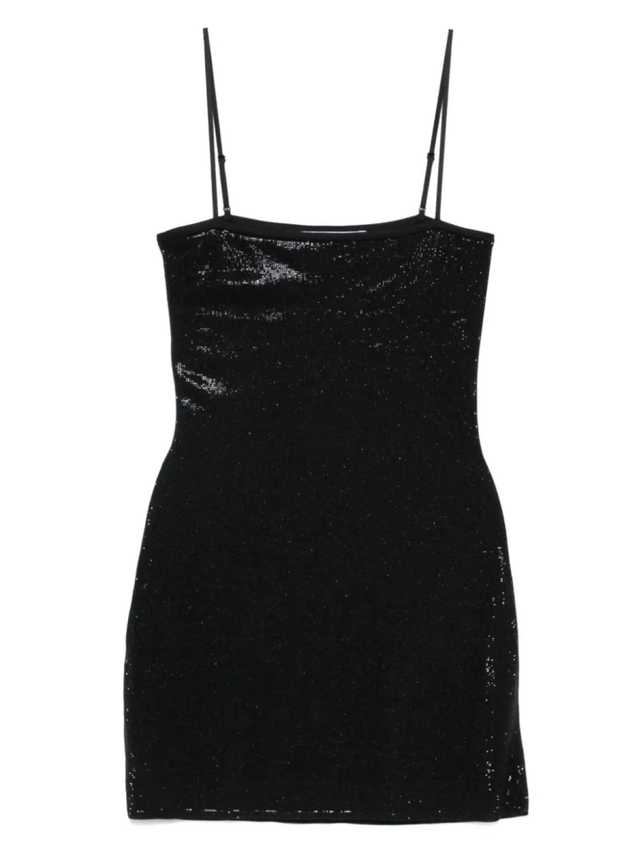 

Мини-платье, украшенное кристаллами Alexander Wang, черный