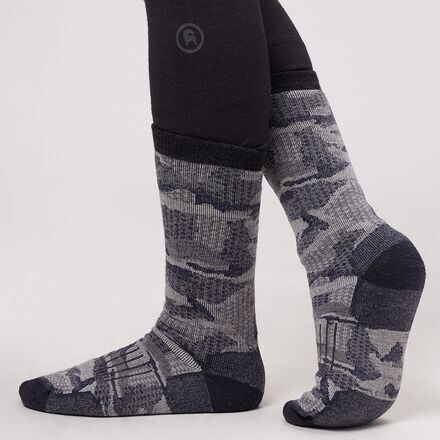

Носки для походов среднего веса из мериноса женские Simms, цвет Hex Flo Camo Admiral