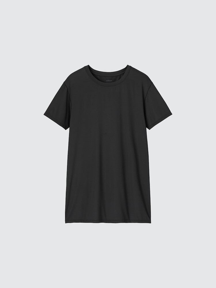 

Футболка Airism с круглым вырезом Uniqlo, цвет 09 черный