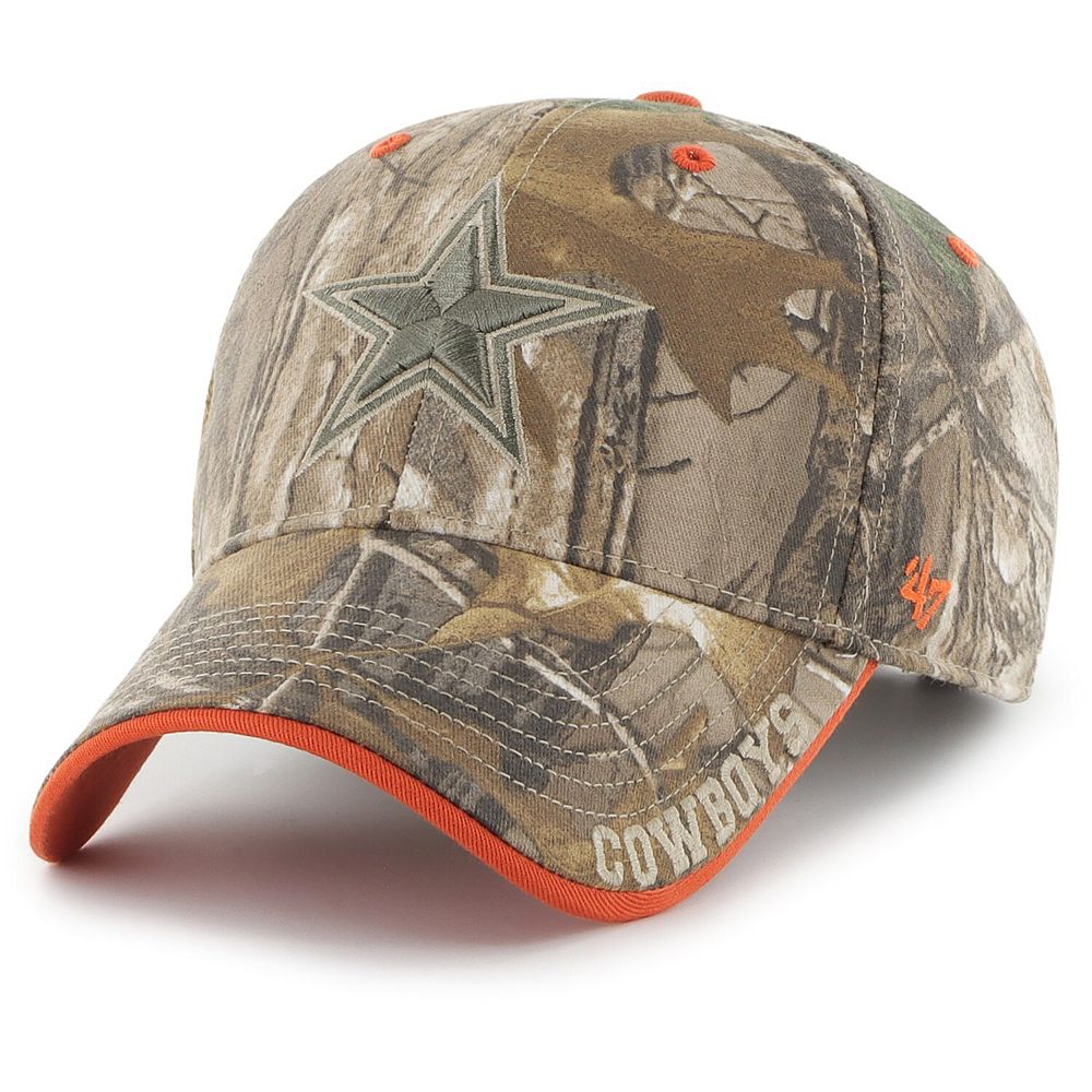 

Мужская регулируемая кепка Realtree Camo Dallas Cowboys Frost MVP '47, цвет Cow Green