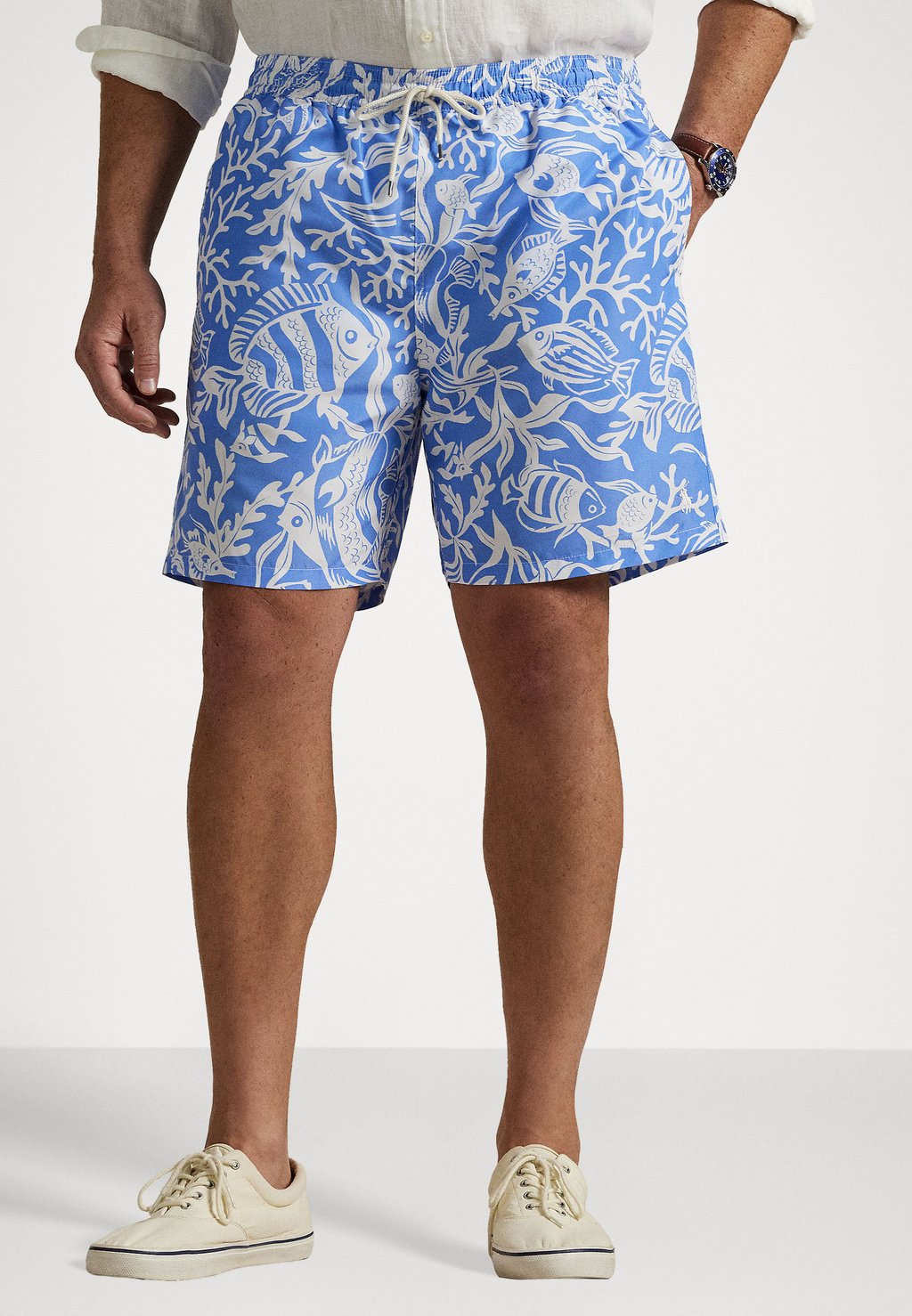 

Шорты для плавания TRAVELER CLASSIC FIT SWIM TRUNK Polo Ralph Lauren Big & Tall, светло-голубой