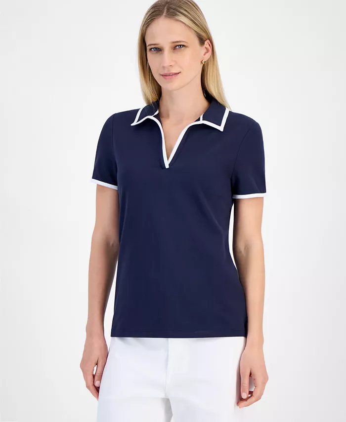 

Женская рубашка с воротником Johnny из пике Nautica Jeans, синий