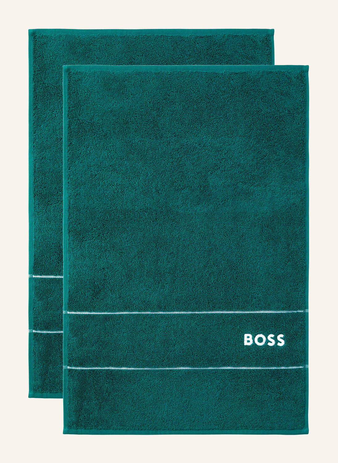 

Полотенце гостевое - комплект однотонный (2 шт.) Boss, зеленый