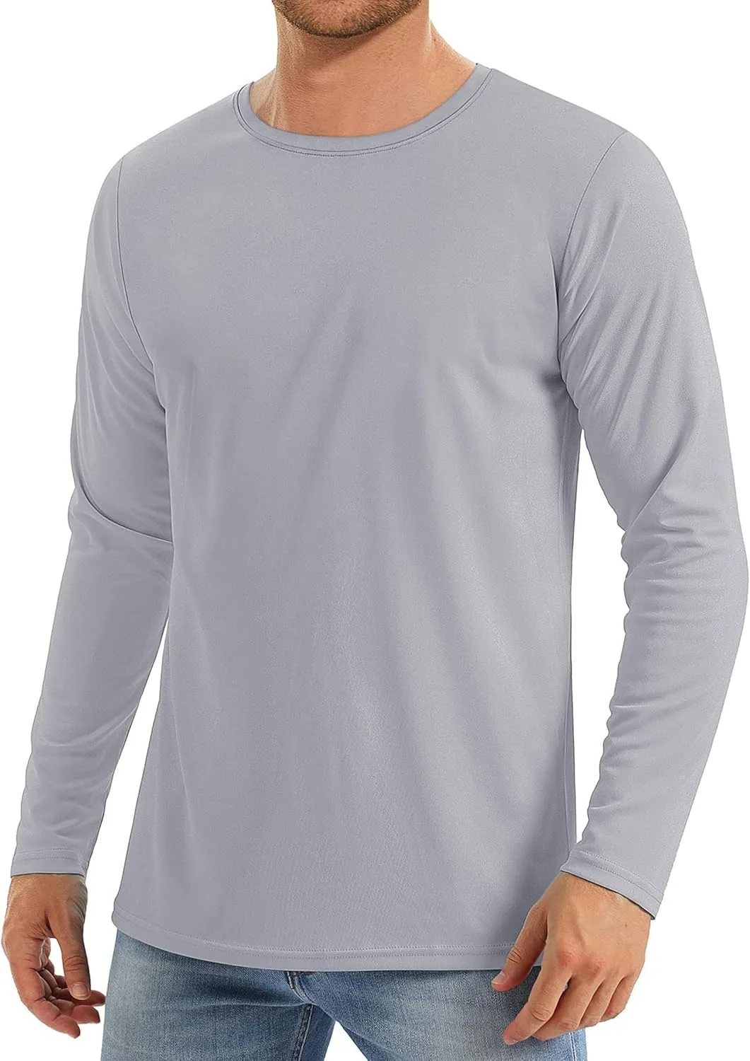 

Футболка мужская DGHM-JLMY Casual Long Sleeves Crew Neck