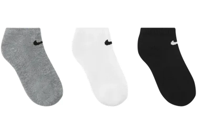 Детские носки Moderate Nike, 3 Pack (Black+White+Gray) — фото 4