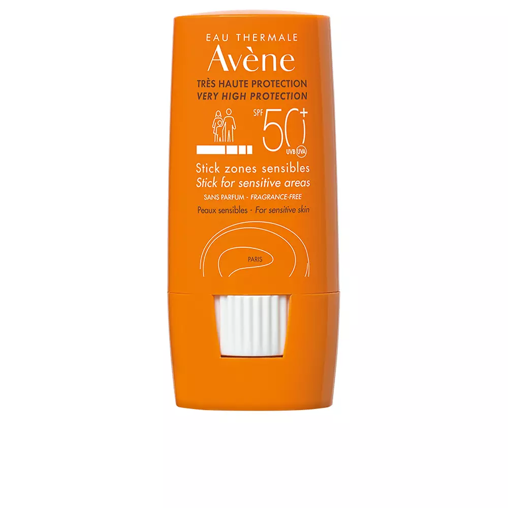 

Солнцезащитный крем Stick Zonas Sensibles Spf50+ Avène, 8 мл