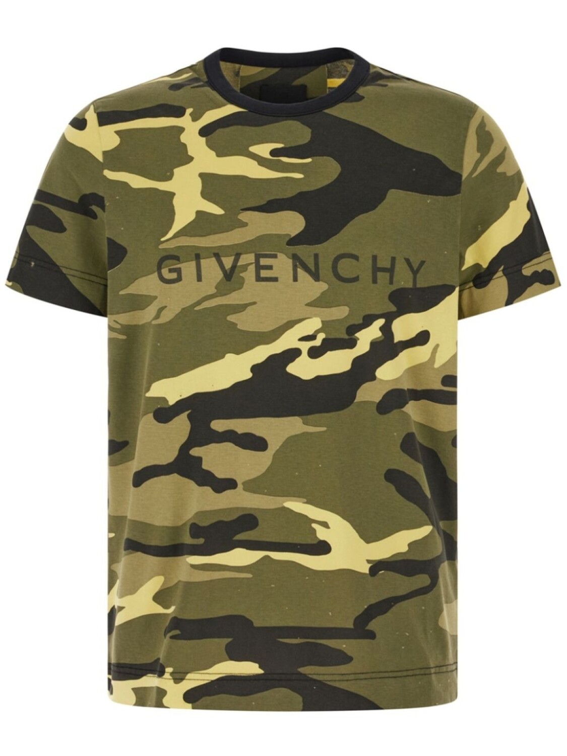 

Футболка с камуфляжным принтом Givenchy, зеленый