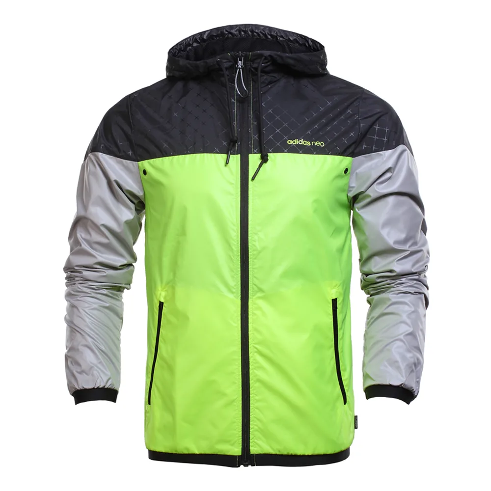 Adidas Neo Куртка мужская Neon Green/Black/Silver