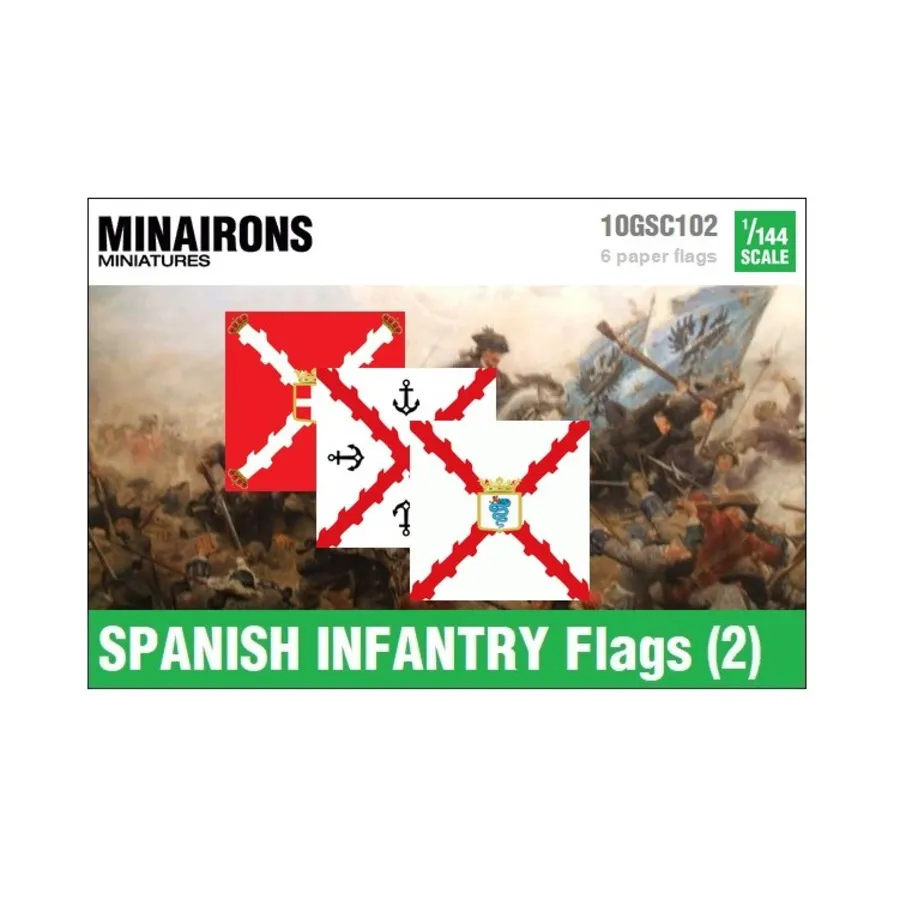 

Пехотные флаги Филиппа V № 2, War of Spanish Succession - Decals & Flags (1:144)