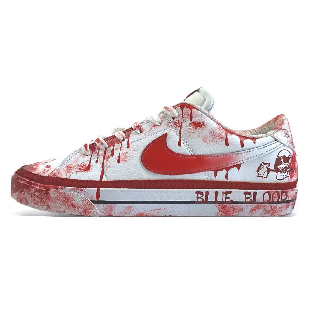 

Nike Court Legacy The Baptism of the Nobility. Износостойкие и легкие низкие кроссовки для скейтбординга. Мужские, красные, белые