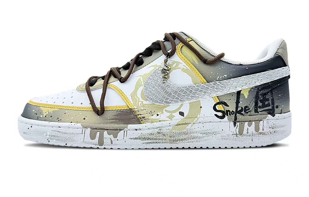 

Nike Кроссовки Court Vision Golden Day Year Of The Snake с низким верхом, нескользящие, мужские, желтые, белые