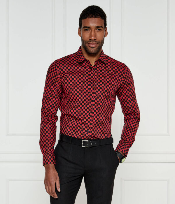 

Рубашка elisha02 Extra slim fit Hugo, красный