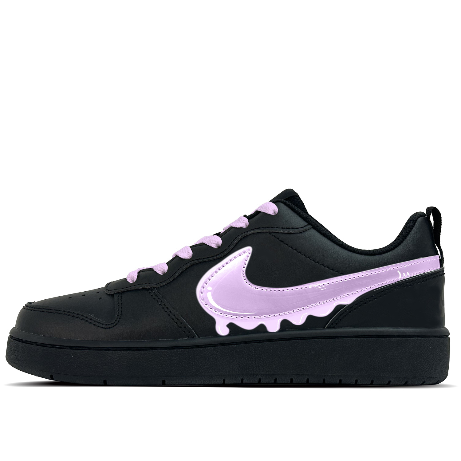 

Court Borough Taro Paste устойчивые к истиранию низкие детские скейтбординг кроссовки Violet для подростков Nike, фиолетовый