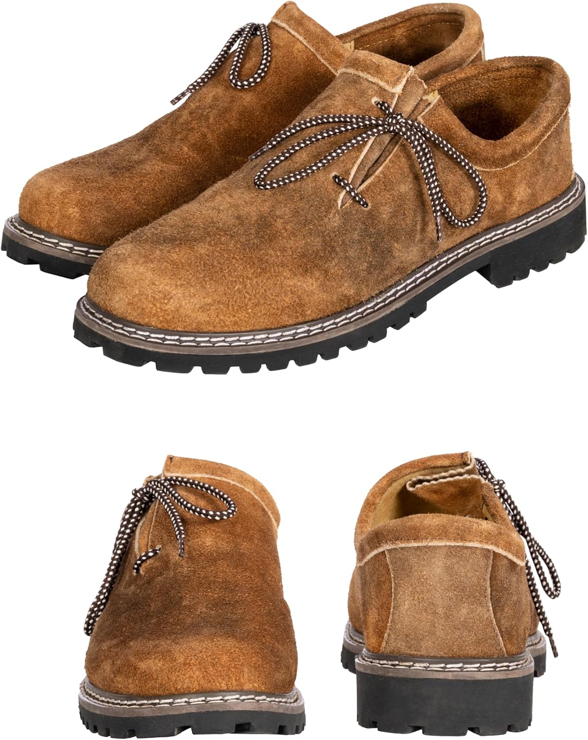 

Ботинки Bavaria Trachten Lederhosen Haferl, натуральная кожа, темно-коричневый цвет