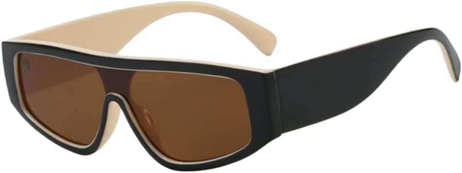 

Модные солнцезащитные очки «кошачий глаз» с цветовыми блоками, ретро-стиль, женские солнцезащитные очки для активного отдыха и путешествий, мужские солнцезащитные очки UJNHGQ, Beige Tea