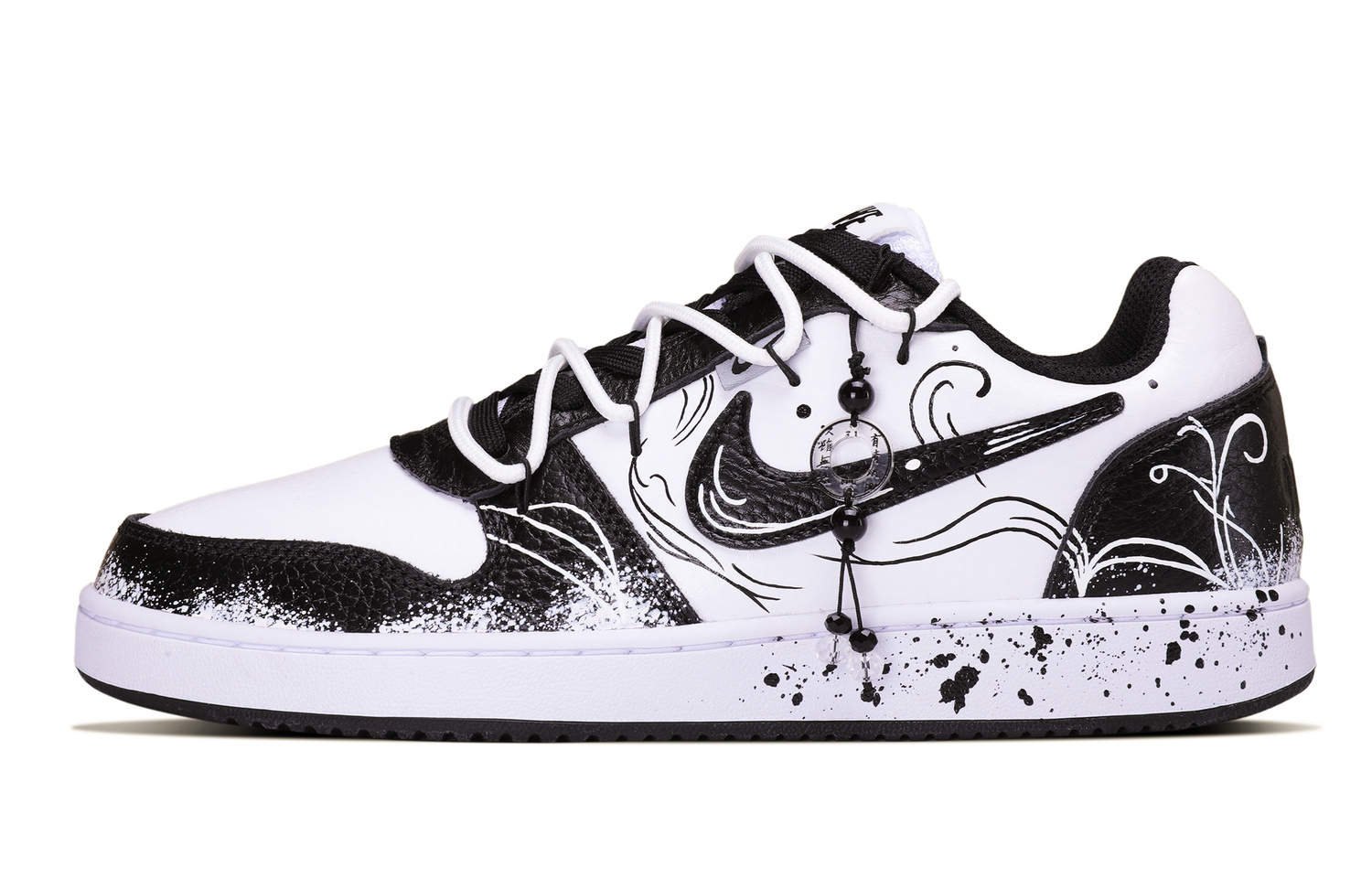 

Nike Eberson line etching declaration low top скейтборд обувь мужские black white