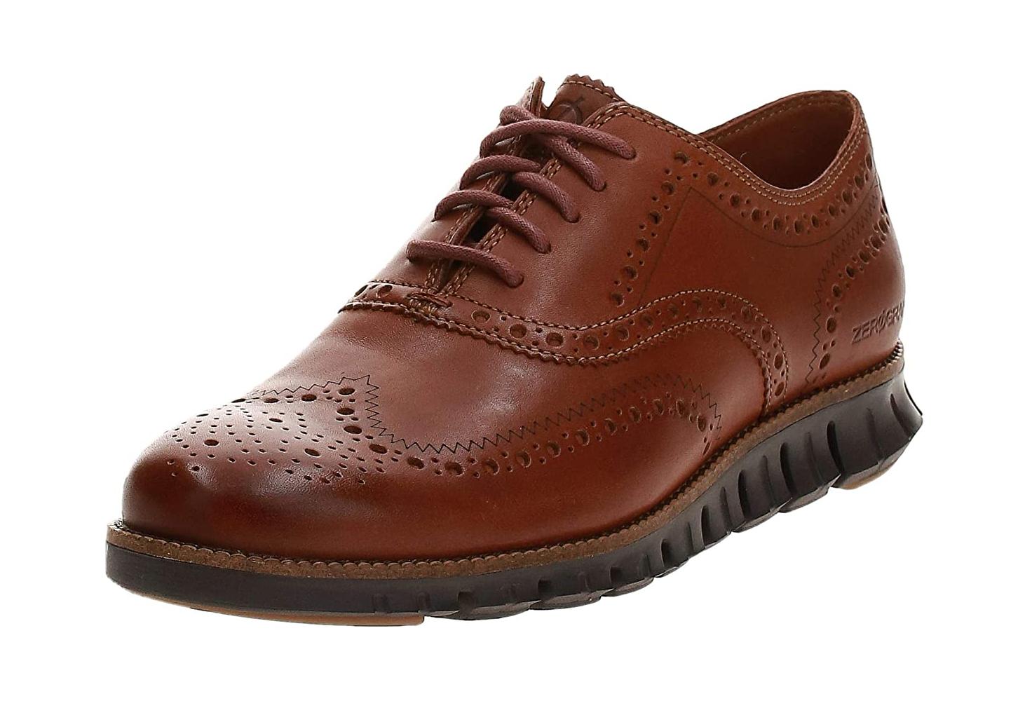 

Мужские оксфордские туфли Cole Haan Zerogrand Wing OX из кожи Cole Haan, коричневый