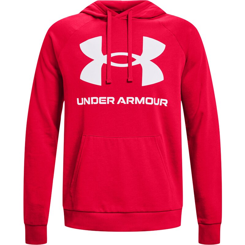 

Длинный рукав, флис, большой логотип hd Under Armour, красный