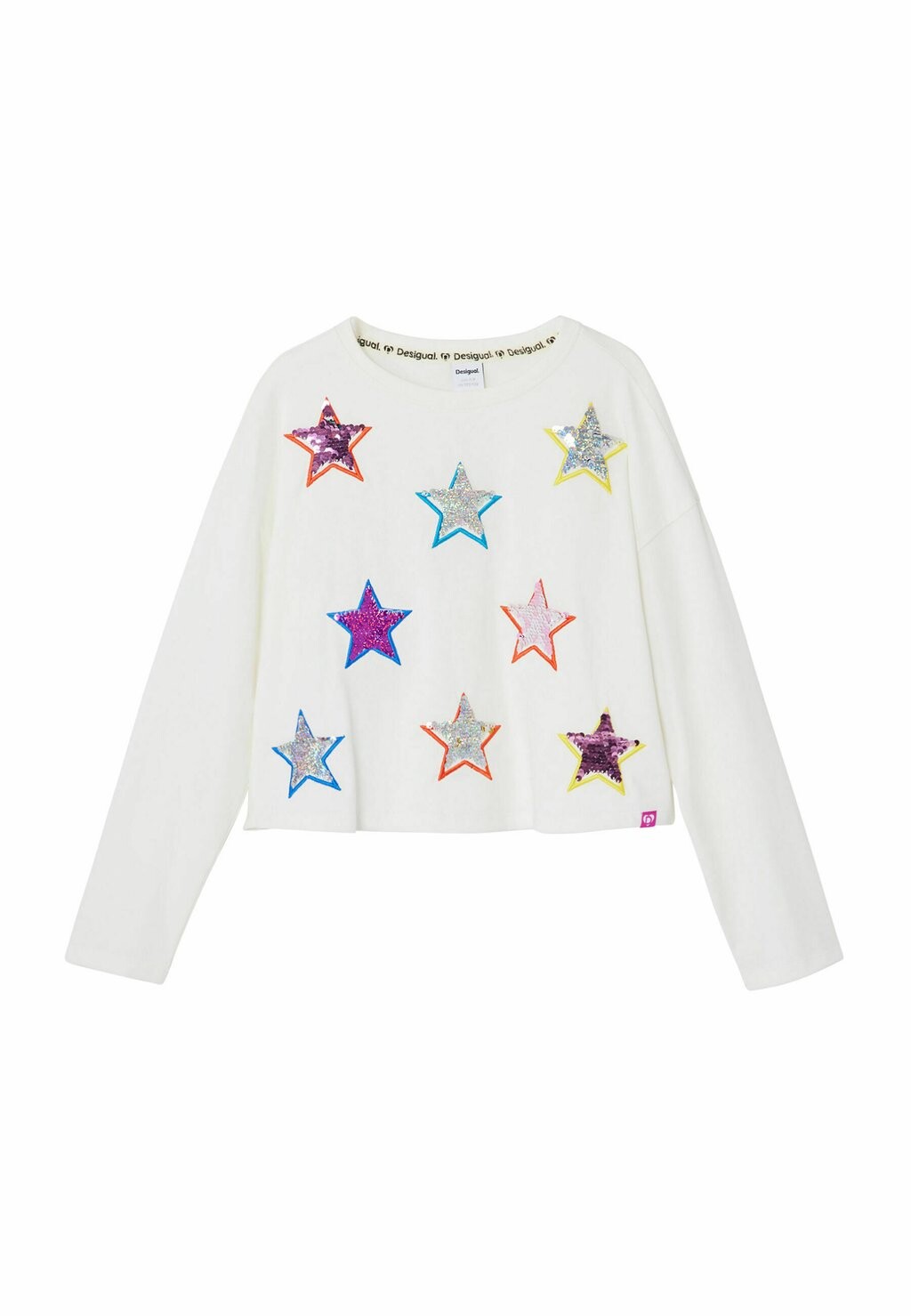 

Топ с длинными рукавами STAR Desigual, белый
