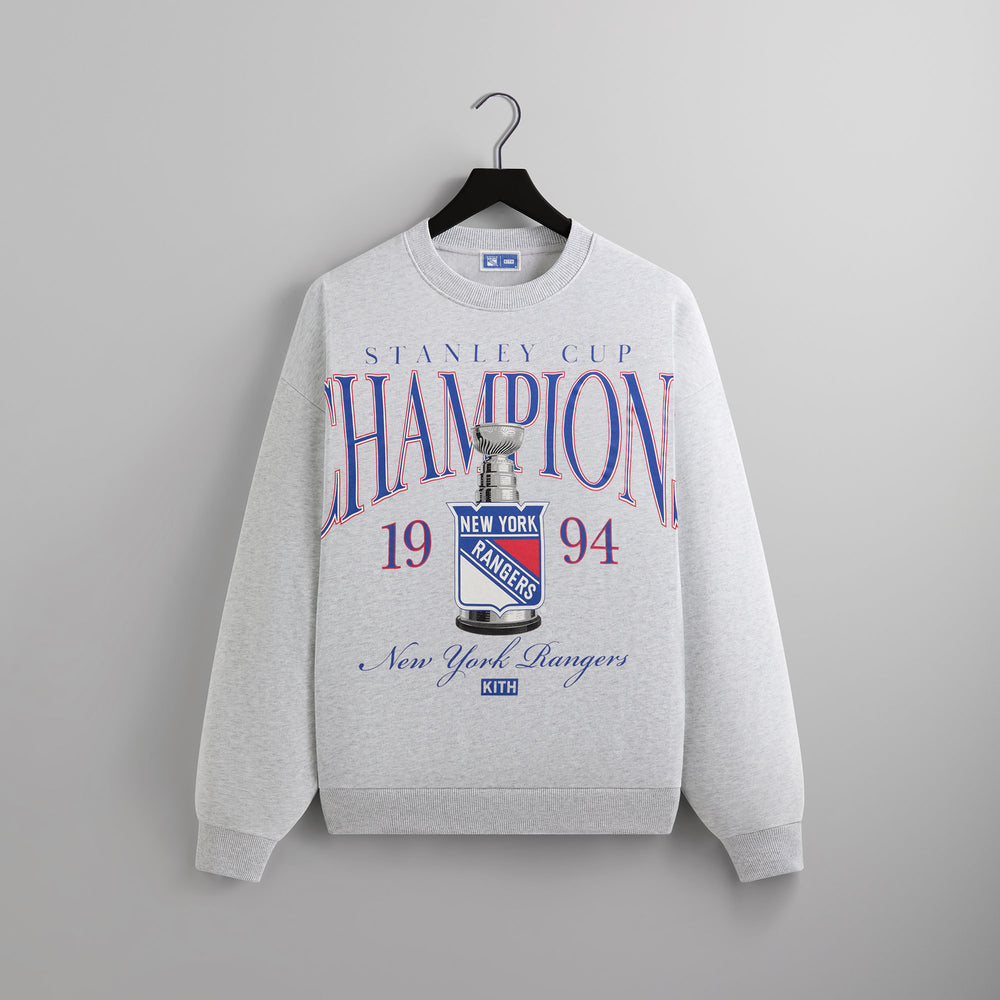 

Толстовка Kith for the New York Rangers Champions Nelson Crewneck, светло-зеленый