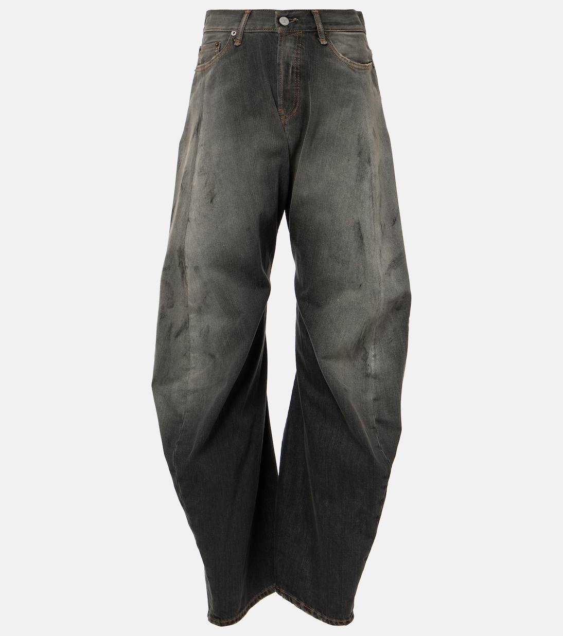 

2006F потертые джинсы с низкой посадкой и широкими штанинами Acne Studios, черный