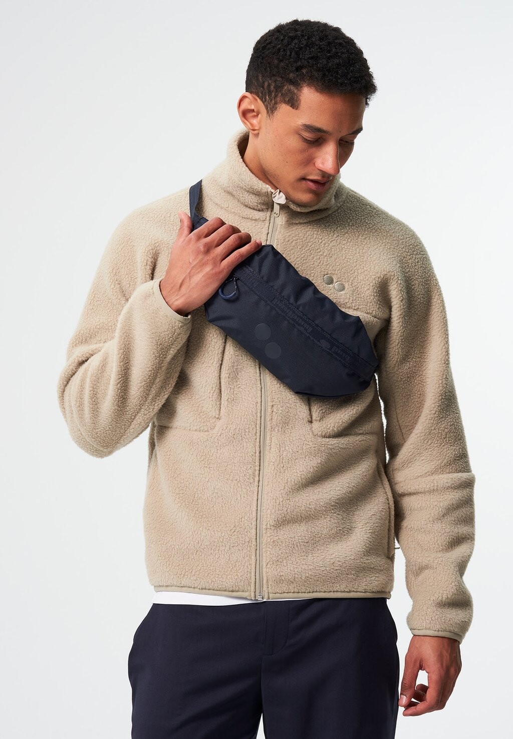 

Поясная сумка BRIK pinqponq, цвет fjord navy, Синий, Поясная сумка BRIK pinqponq, цвет fjord navy