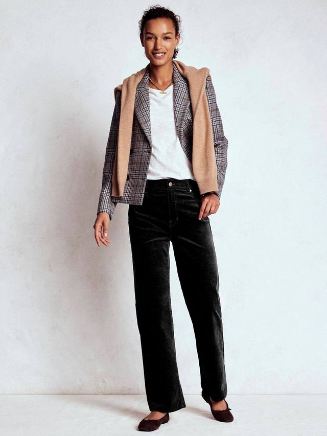 

Вельветовые прямые джинсы Boden, Black