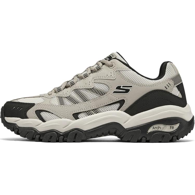 

Мужские серые кроссовки Adventurer Breathable Support Rebound с низким верхом для походов Skechers, Gray