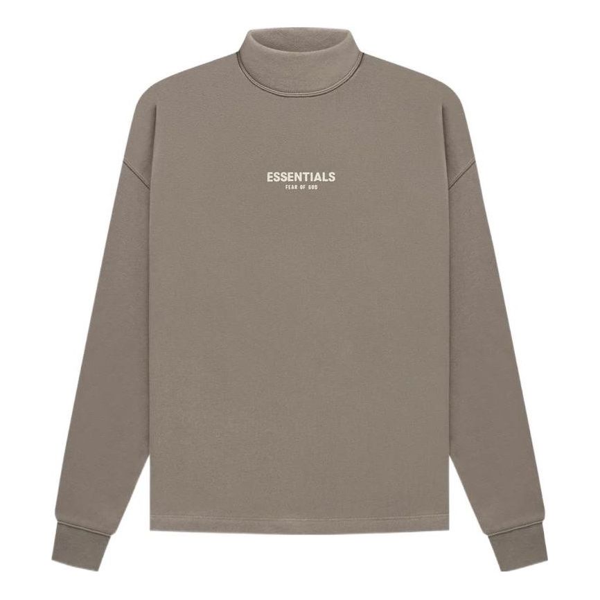 

Худи Fear of God Essentials SS22 Relaxed Mockneck Desert Taupe, серый