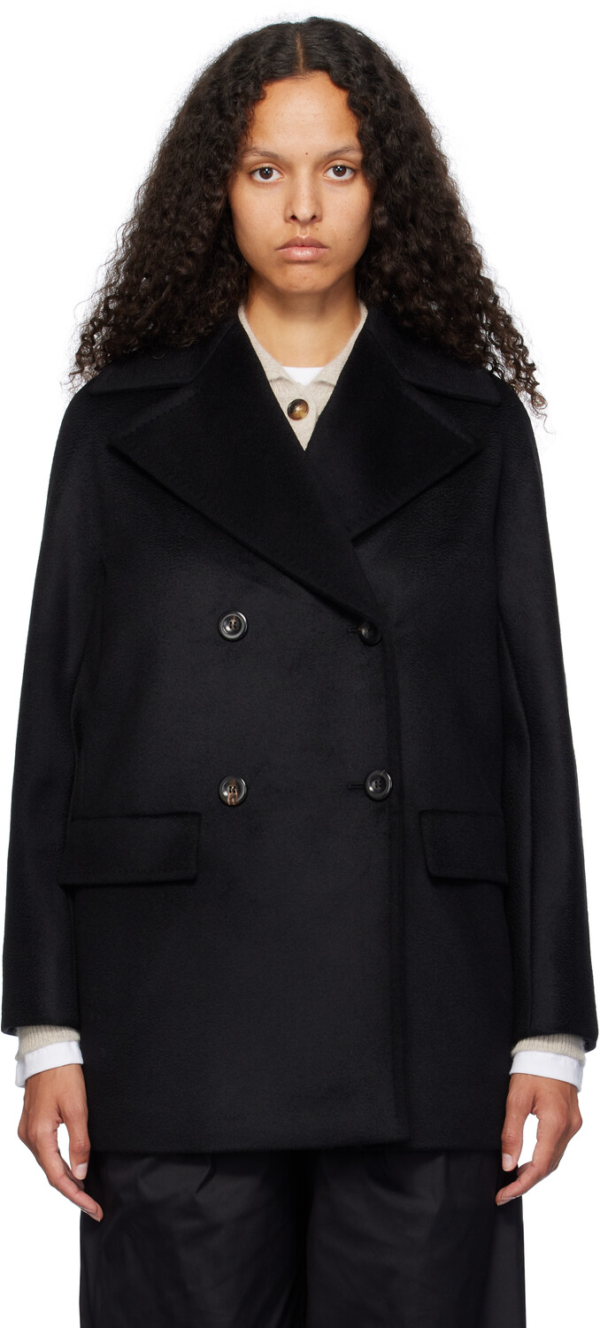 

Короткое пальто-бушлат Kent Max Mara, черный