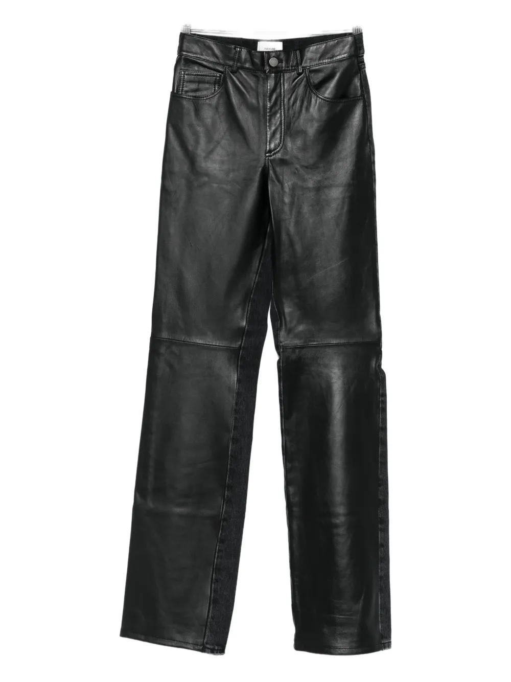 

Брюки с кожаными вставками Haikure, черный