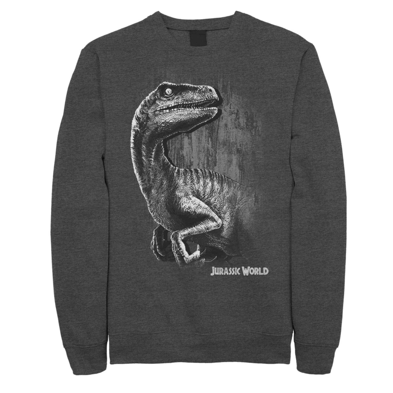 

Мужской флисовый пуловер Jurassic World Raptor Grunge Portrait Licensed Character