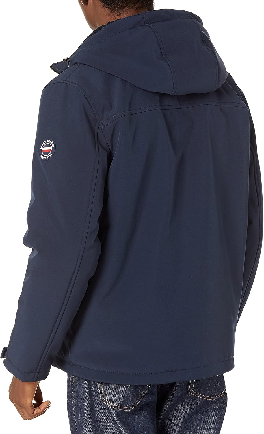 Мужская спортивная куртка Tommy Hilfiger Soft Shell с подкладкой из шерпы, Dark Midnight — фото 2