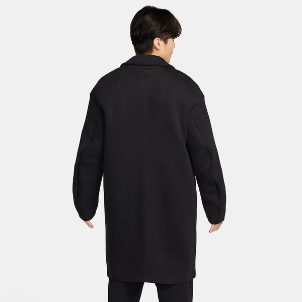 Куртка Nike Sportswear Tech Fleece Reimagined Loose Fit Trench Coat 'Black', черный — фото 4