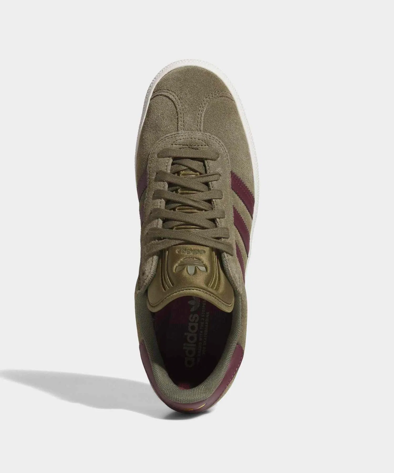 Унисекс кроссовки Gazelle ADV adidas хаки — фото 2